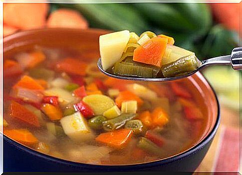 vegetable soup for dinner