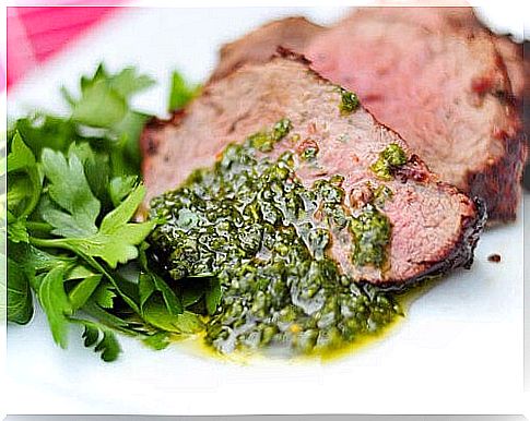 Chimichurri for meat.