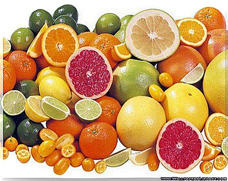 Fresh citrus fruits