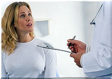 Woman at the doctor