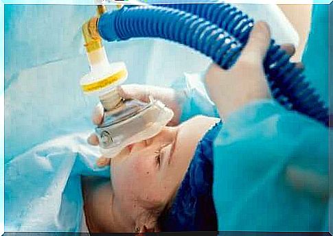 Patient under general anesthesia