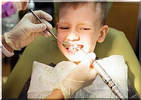 Child at the dentist