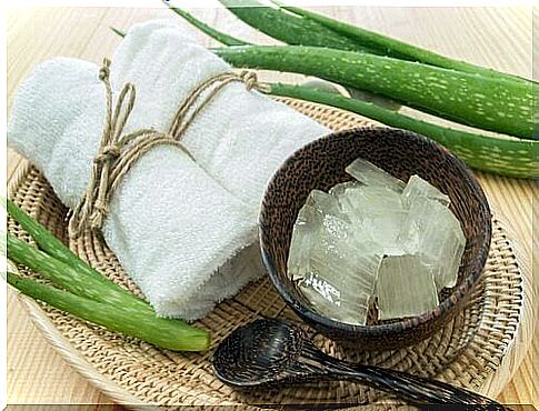 Aloe gel treatment